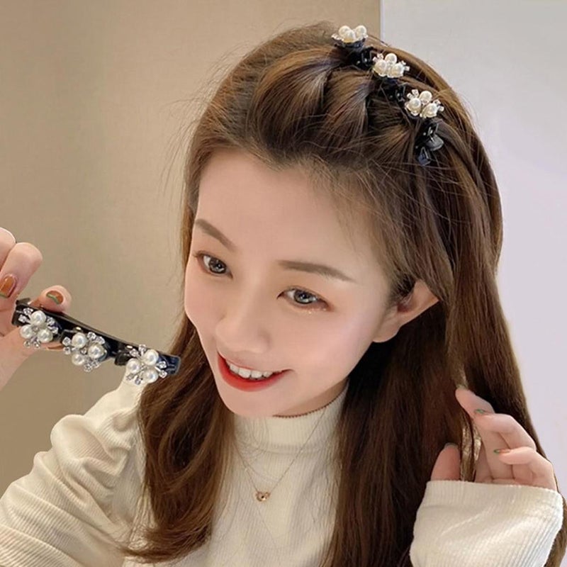 Sparkling Crystal Stone Braided Hair Clips, 2025 New Women's BraidedHair Clip, Short Hairs Clips Duckbill, Braided Hairs Clip for Ladies - Image 5